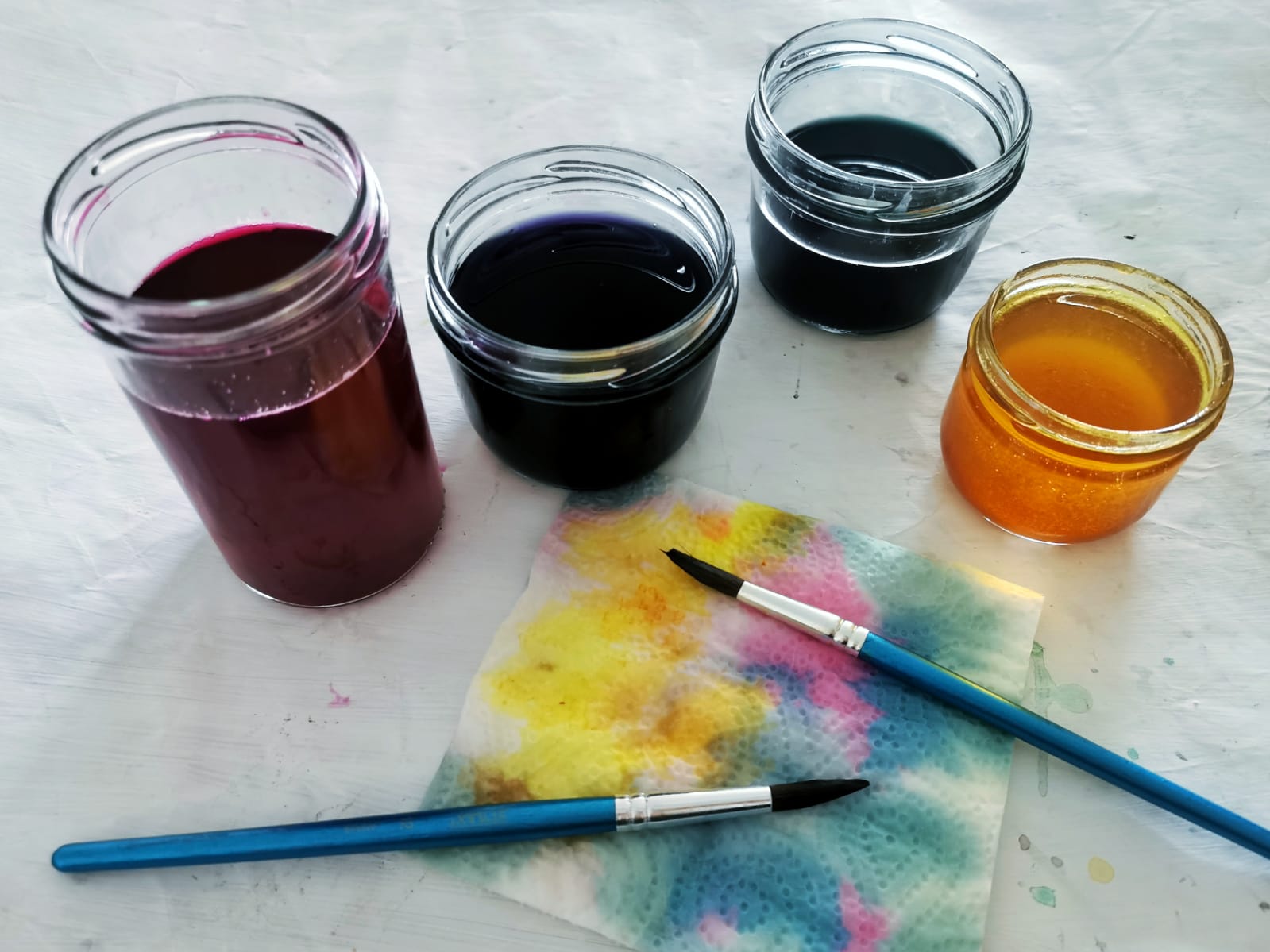 Naturfarben Rotkohl Experiment