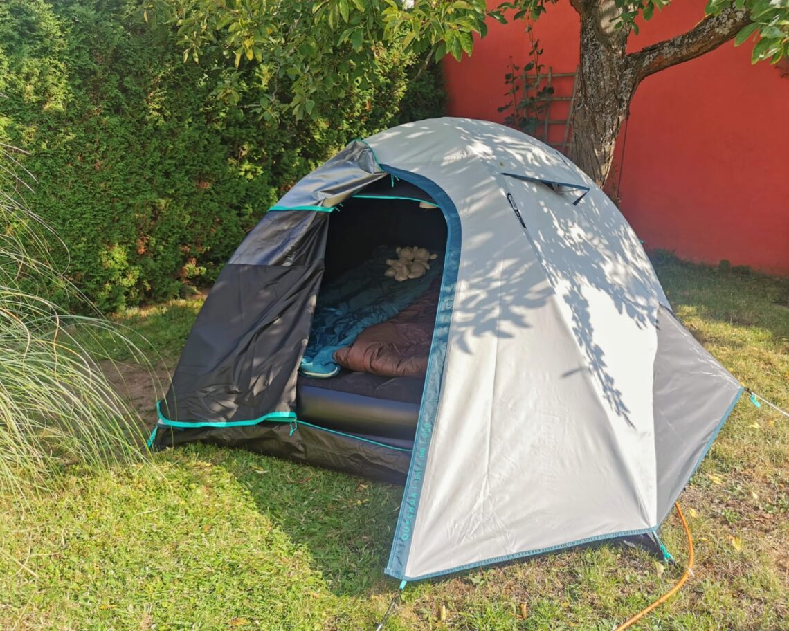 Zelt im Garten