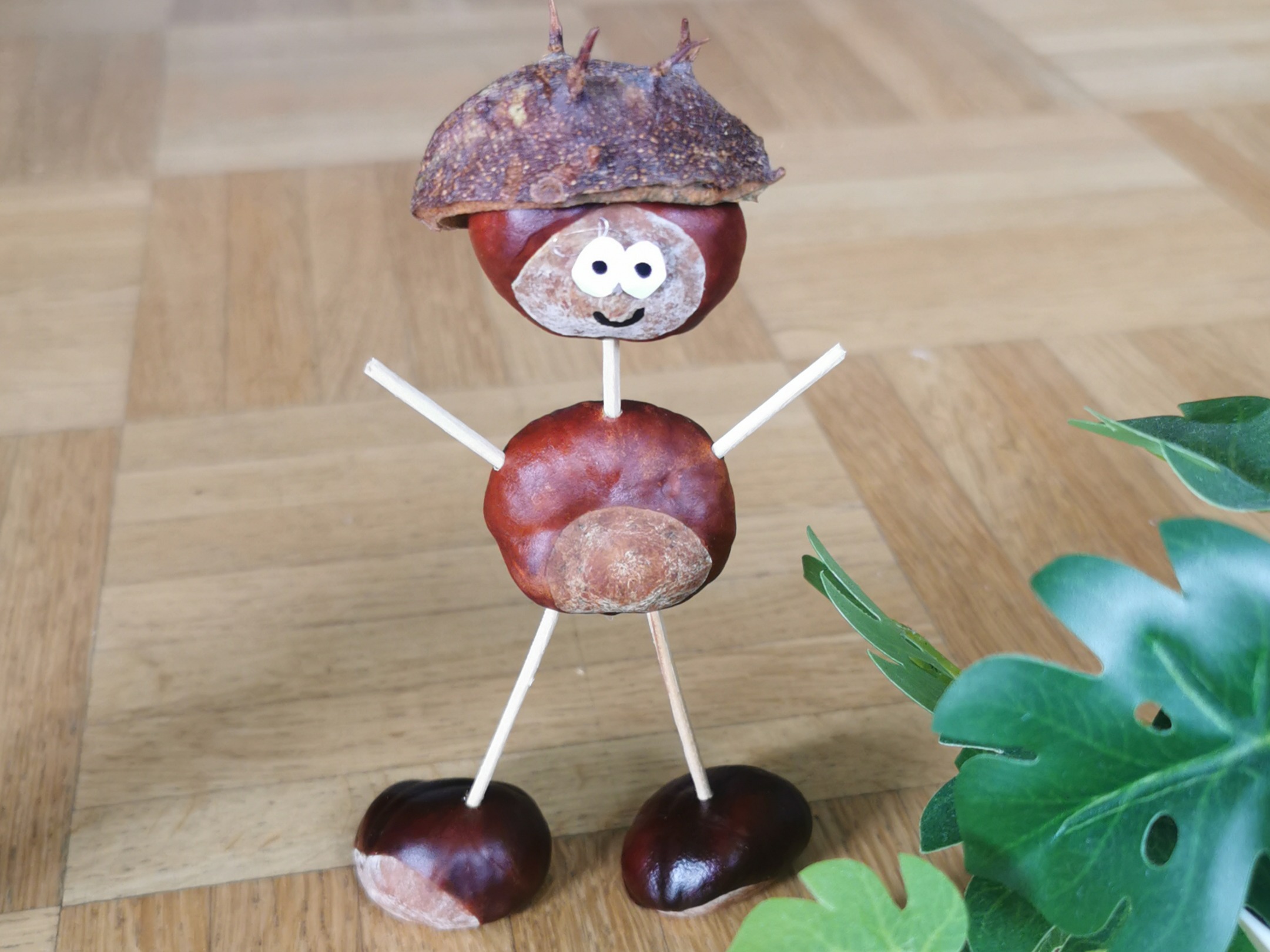 Kastanienmännchen basteln