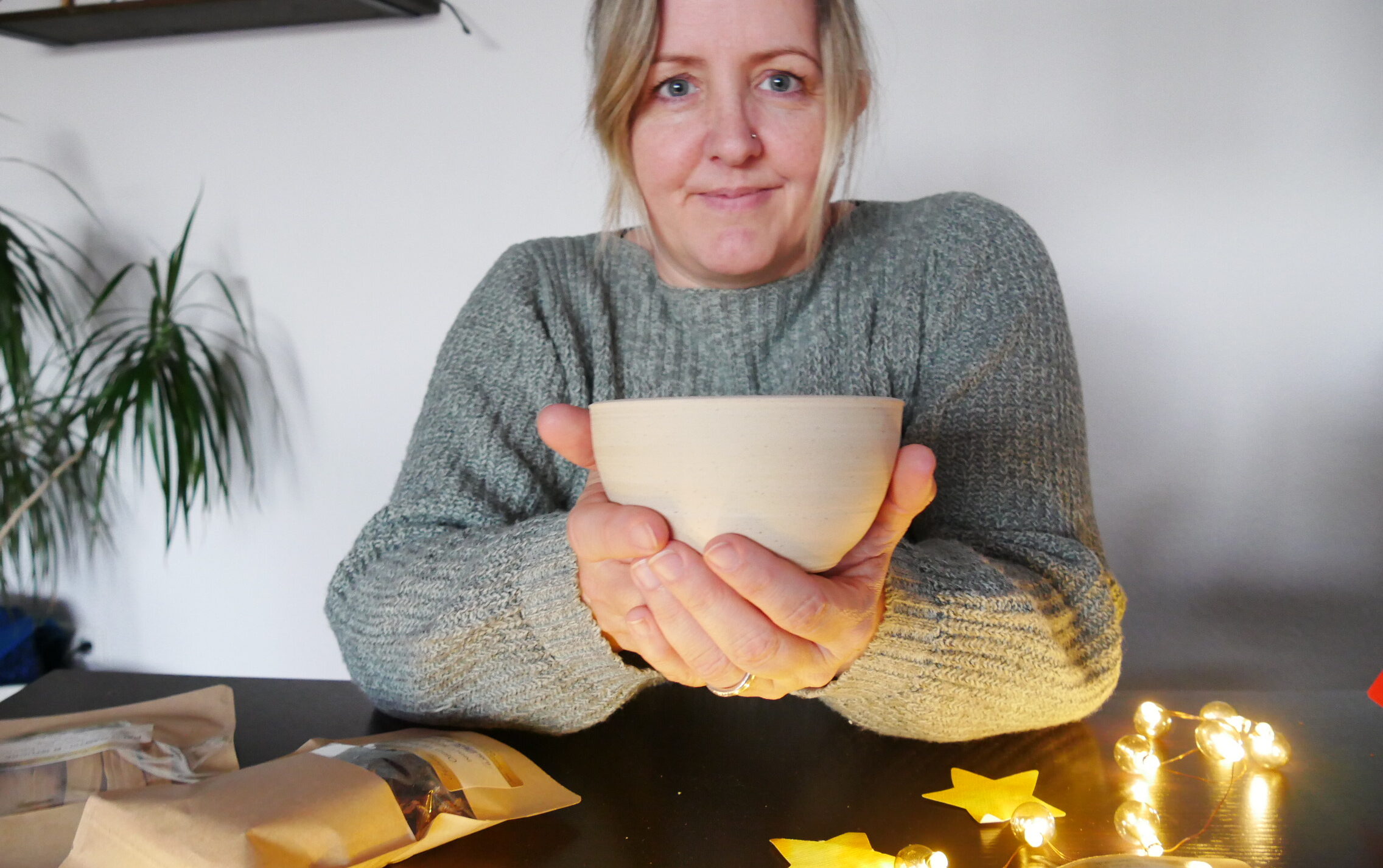 Räucherschlae aus Ton