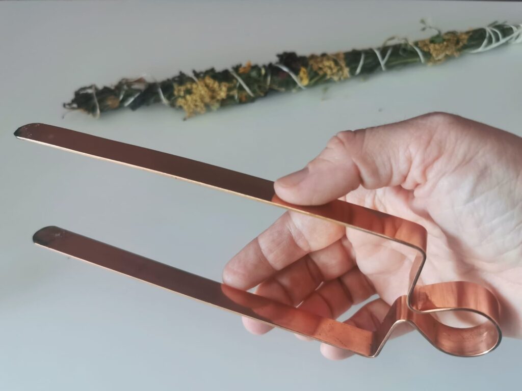 Räucherzange Kupfer